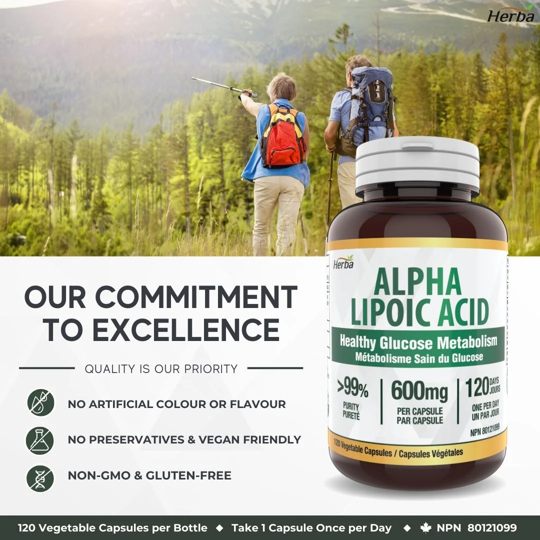 Alpha Lipoic Acid 600mg - 120 Capsules | Made in Canada - Image 7