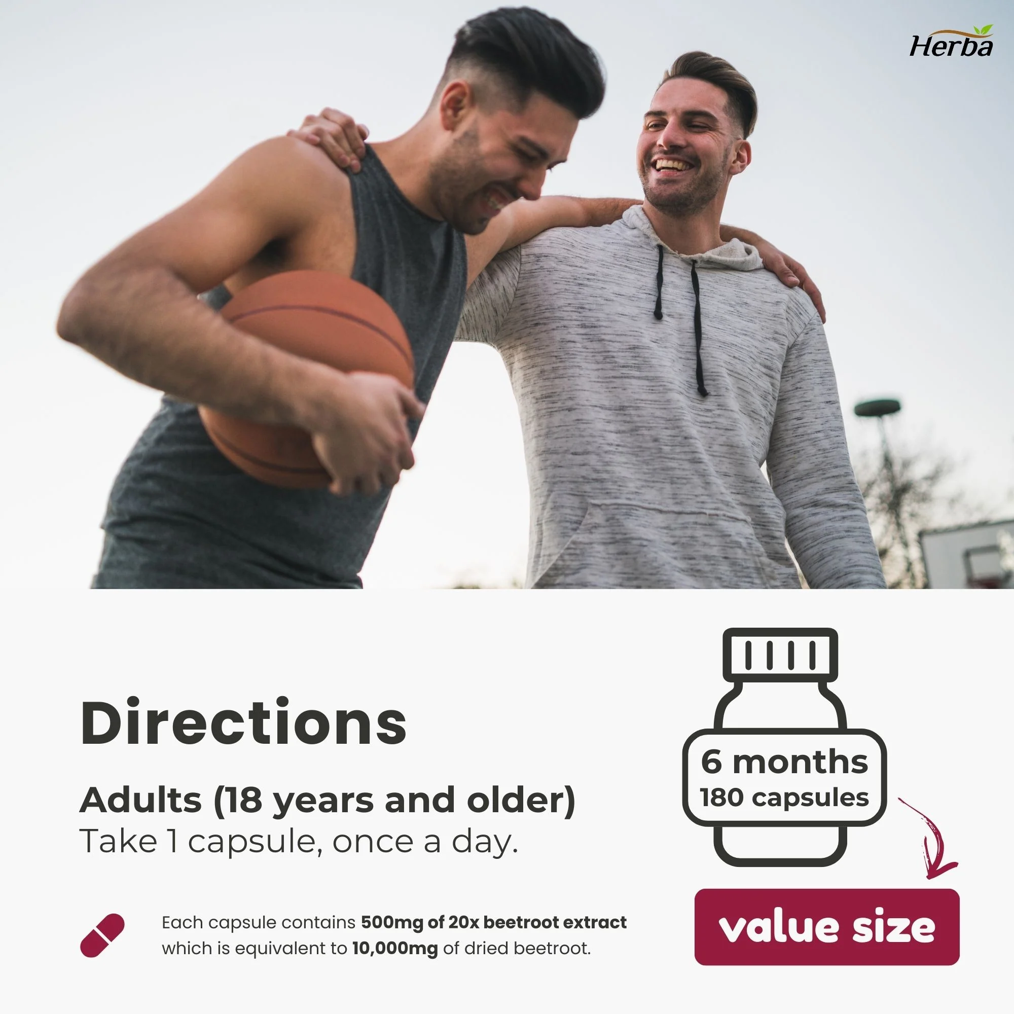 Organic Beet Root Supplement - 180 Capsules | 10,000mg Equivalent - 20:1 Extract Beetroot | Made in Canada - Image 5