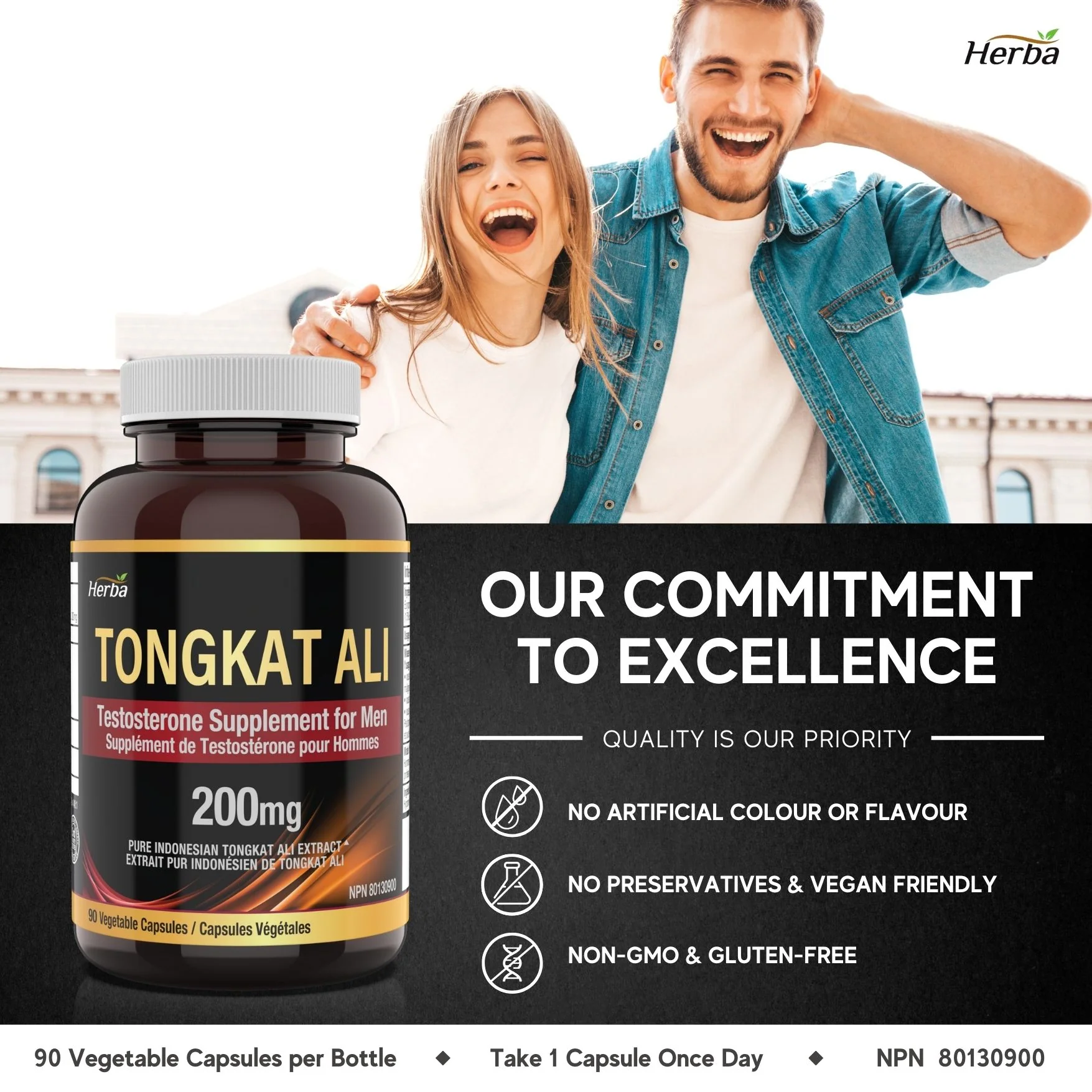 Pure Tongkat Ali Supplement for Men 200mg – 90 Capsules | Indonesian Tongkat-ali  Extract | Made in Canada - Image 6